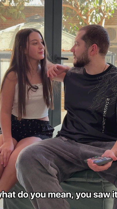 Stepbrother Jerking Off on Step Sis But she Caught Him and Join to Handjob and Fuck with Old Step Brother | Clip 1