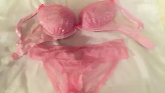 Pink bra & panties, tribute to Claire