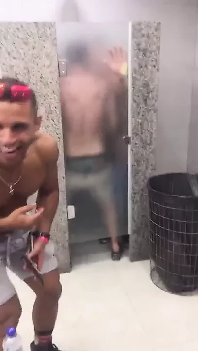 A fuck in a public shower