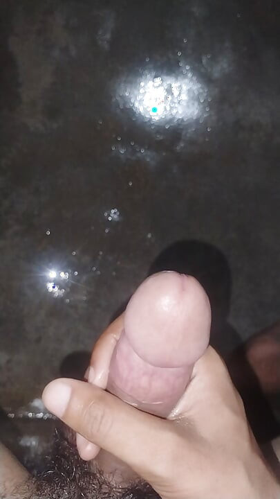 Solo cock stroking