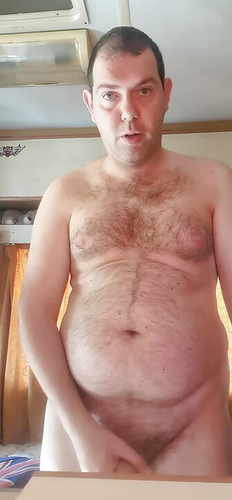 All naked with my cock