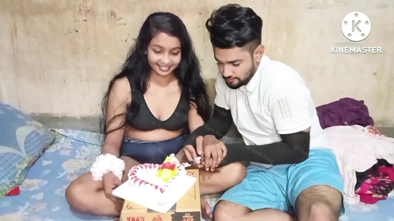 My Younger Girlfriend Birthday Surprise for Me My On Real Desi Girl