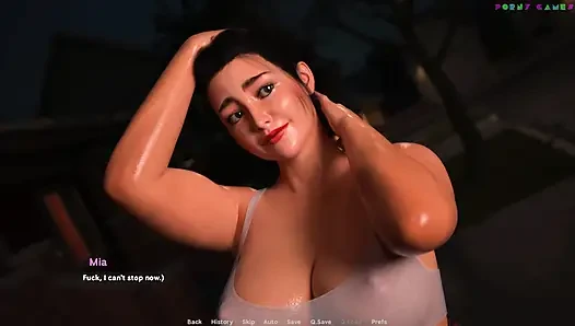 Exibitionist Wife by Wihte Foam - Nocturnal Stroll, Naked on the Streets3