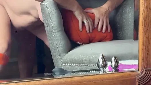 Couple Loves Halloween Time, Well Built Wife With Nipple Clamps