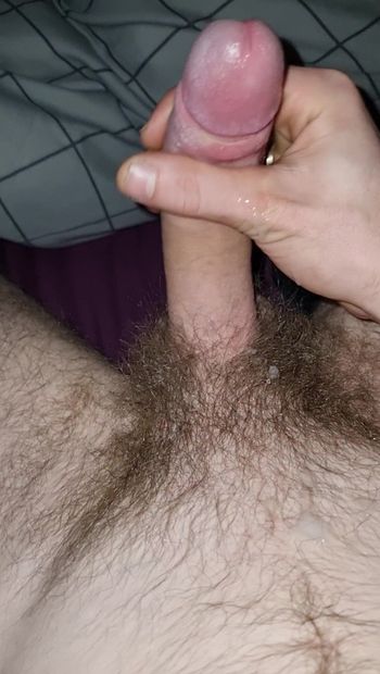 Wanking my cock and coming