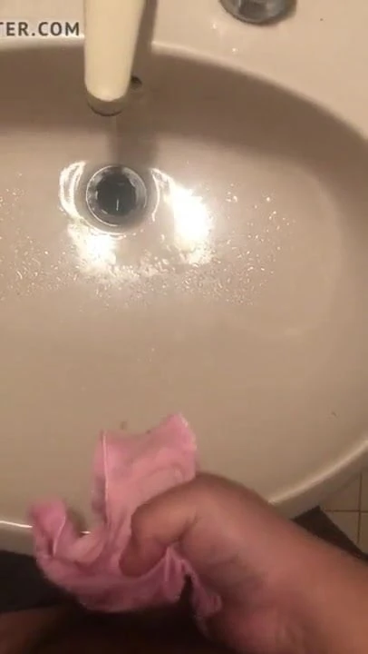 cum in pink panties