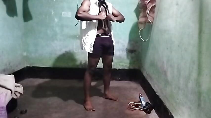 Straight Friend first time Gym In Underwear Big Monster Cock Muscular Body