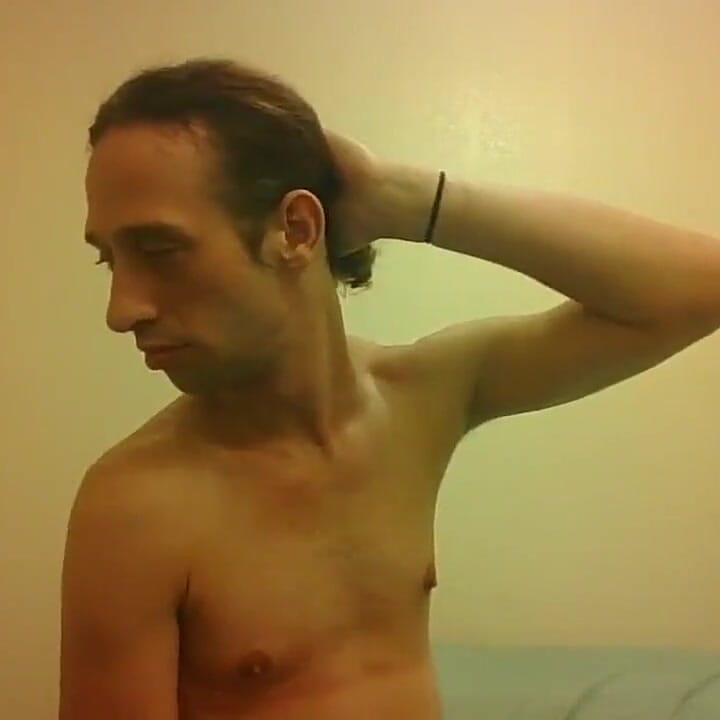 Topless Transgirl Moving Her Ears Handsfree
