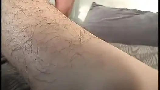 Scary hairy vintage pretty hippie gets off Jasmyne