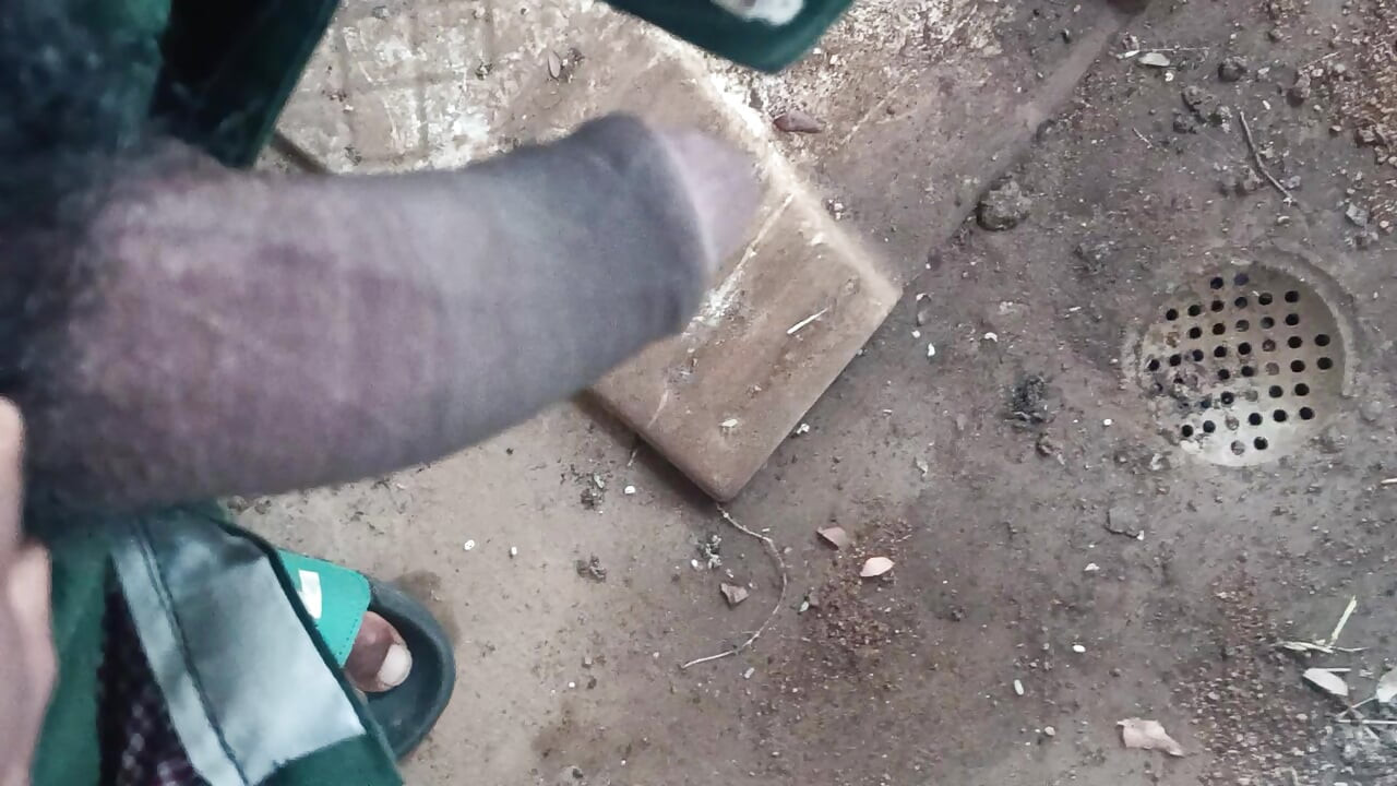 Hot desi boy pissing hard cock