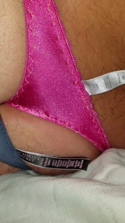 Jacking in xs Victoria secret satin thongs