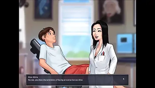 Summertime saga miss Okita Animationssammlung teil 32 nacktes sexspiel spiel 18+ erwachsenenspiel