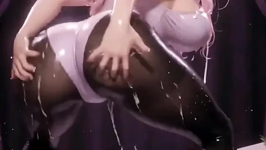 Cute ballerina twerkes and masturbates very hot and horny