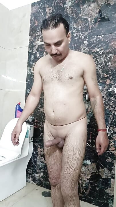 Indian Desi Rajasthani man enjoy shower and masterbation show with uncle police officer uncle and army officer uncle