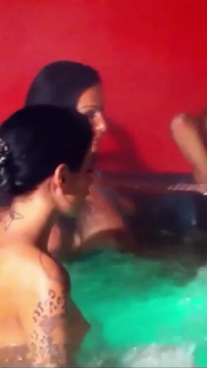 Powerful moment from "GERMAN AMATEUR LESBIAN POOL SEX AT PRIVATE SWINGER PARTY"