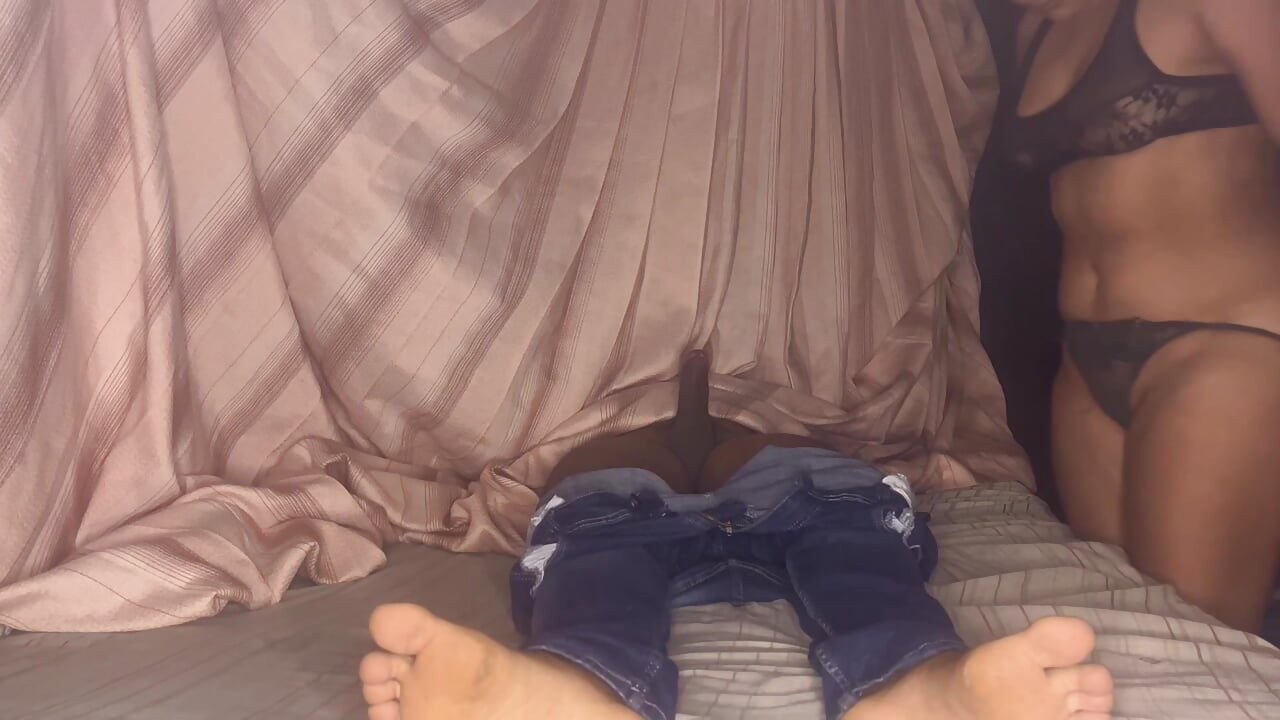 I talk to my lover on the phone while touching my partner