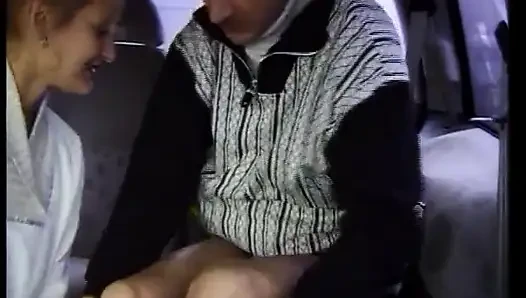 Busty German Slut Got Her Holes Fucked in the Car