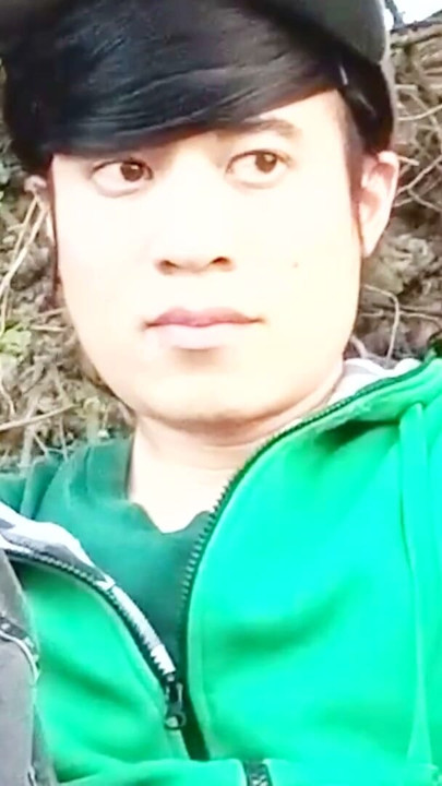 Risky masturbation outdoors a man's voice caught this cute gay twink with his balls hanging out, jerking off his uncut foreskin | Clip 1