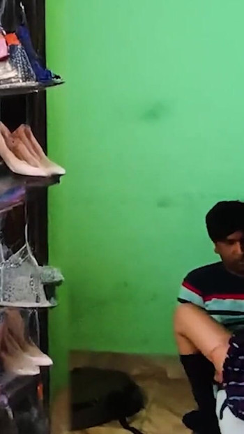 Captivating moment from "Chappal shop mein chudai"