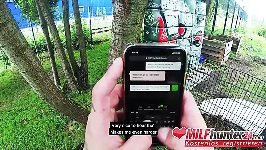 Naughty fuck date for Harleen van Hynten in a park! MILFhunter24