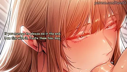 Azgın orta yaşlı seksi kadınlar yarağını kontrol etmek için evine geliyor (seks 31 talimatı)