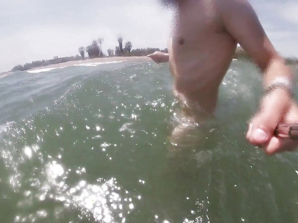 I Have a Sexy Cock and I Think People Must Know so I Wear a See Through Thong in a Public Beach