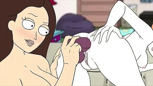 Beth smith dan space beth mendominasi jessica - kompilasi seks lesbian rick dan morty dengan strap-on sampai muncrat