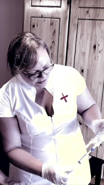 Emotional moment from "Dominatrix Mistress April - Surgical Transformation into a whore"