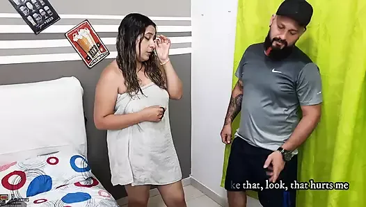 A game of tastes, I like how his cock tastes with condensed milk! - Porn in Spanish