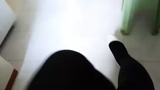 Pump porn video – White Patent Pumps with Black Pantyhose Teaser 16