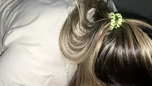 POV - Stepmom With Beautiful Fat Ass Riding Her Stepson