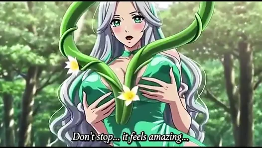 Sensual Forest Fantasy Vines Squeeze Her Big Boobs and Hips