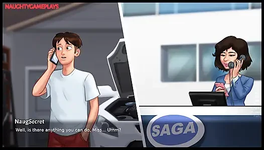 Girlfriend Roommate Gives Horny Pervert Man a Nice Orgasm With Massive Cock -  Summertime Saga By DarkCookie