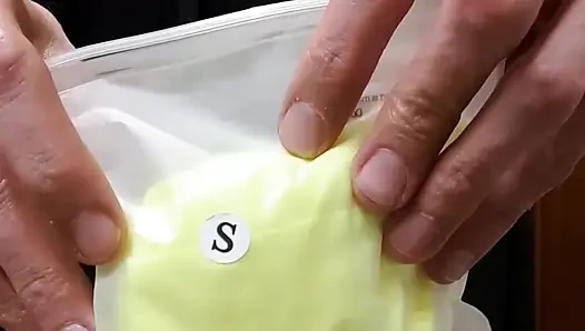 Yellow Bodysuit made me Cum