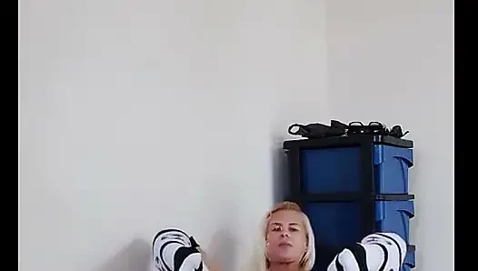 Peeing so Far and Fart in Knee Socks