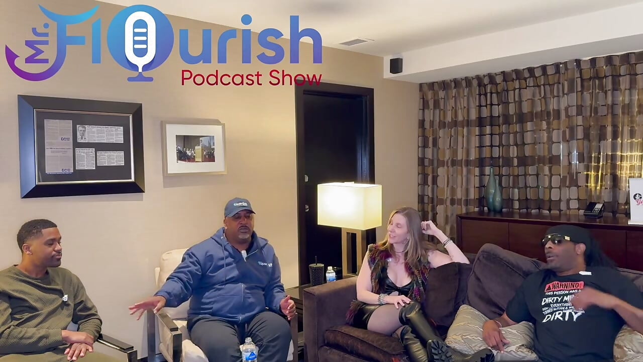 Mrflourish Podcast en kveldsaffære i Dallas med Mrmajic, Shante Spice og Darren Blaze