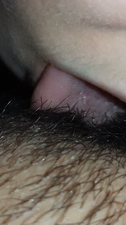 I press her head closer to my hairy pussy with my hand so I can cum harder | Clip 2