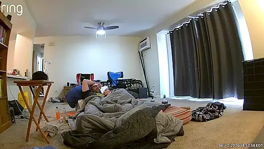 Horny wife needs shower sex while she has her period