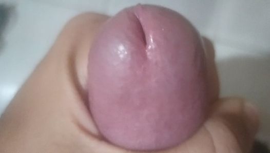 Squeezing the head of my dick until it turns red