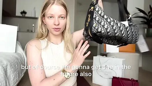 Findom luxury alışveriş vurgun 12k $ ağır boşaltma