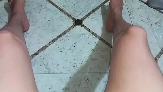 I did manual masturbation in the bathroom, I enjoyed it, I was close to orgasm