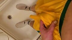 Mear en adidas boxer amarillo y medias blancas