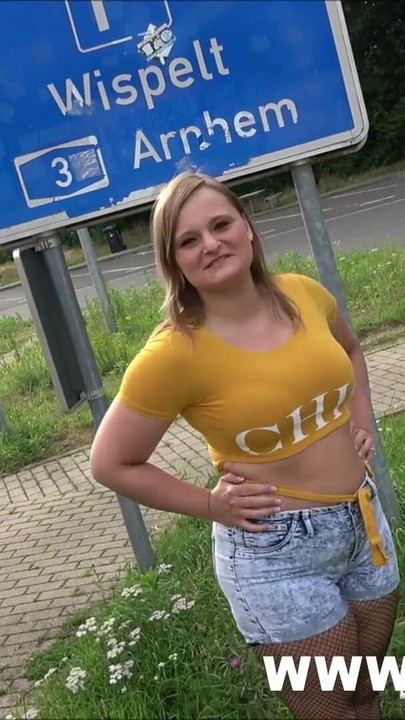Must-see moment from "LINA MILA horny on the highway! Spontaneously fucked on sex parking lot!"