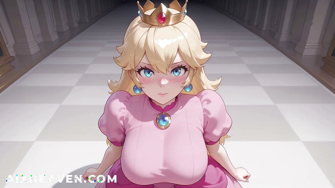 Princess Peach Rewards You with Sex for Saving Her! Super Mario 3D Hentai Sex Uncensored