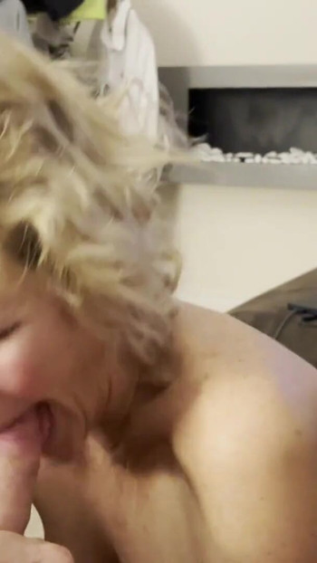 Emotional moment from "Homemade POV Blowjob from Sexy British Milf"