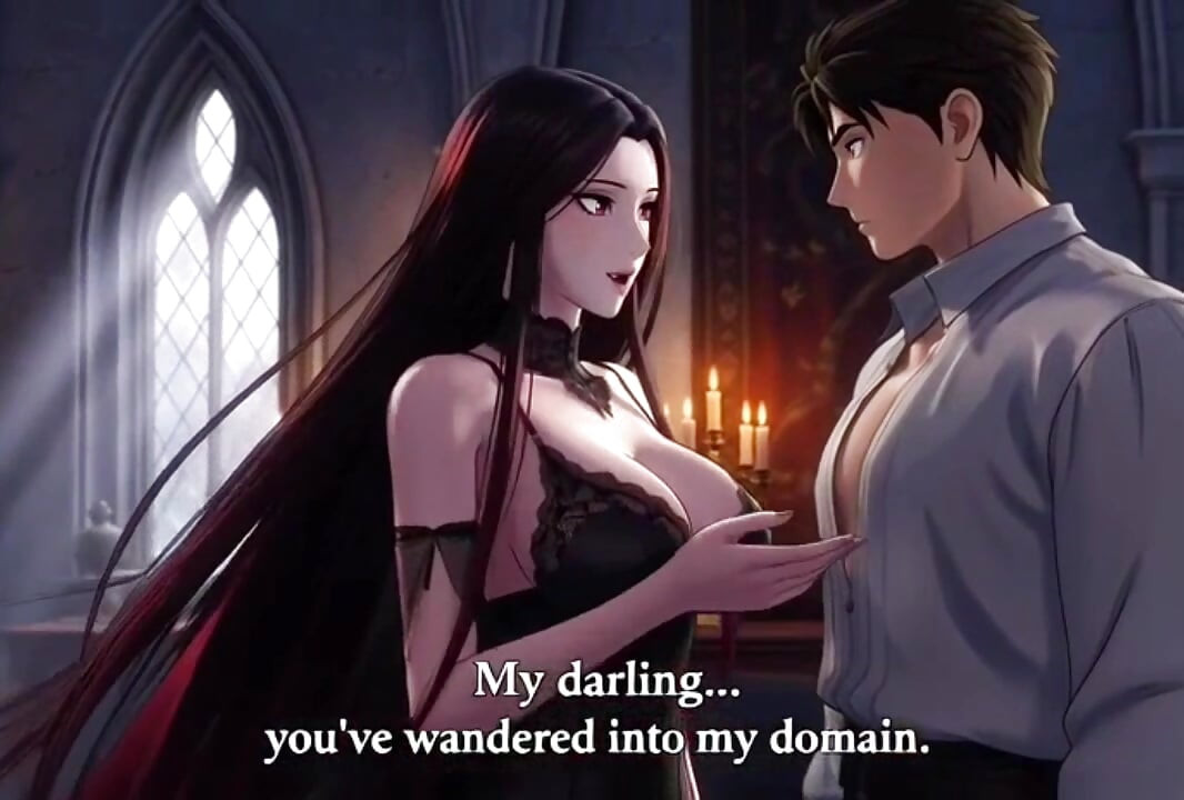 Nữ hoàng ma cà rồng Gothic quyến rũ người yêu trần thế vào sự cấm đoán và vết cắn vĩnh cửu