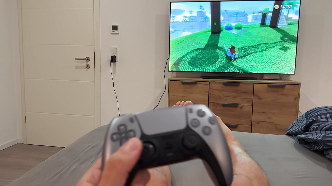 Stepmom Comes To Shut Down His Game - Then Shuts Down On His Dick Instead