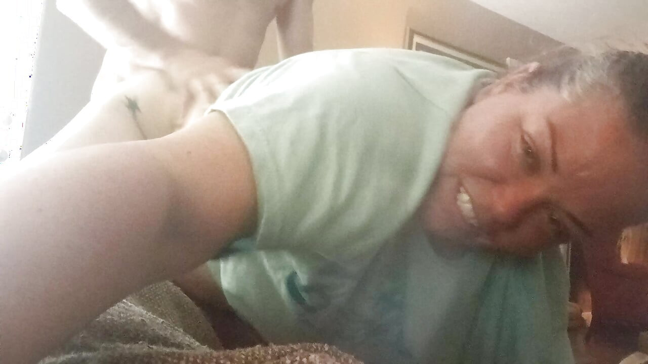 Thrown over a couch and ravaged.
