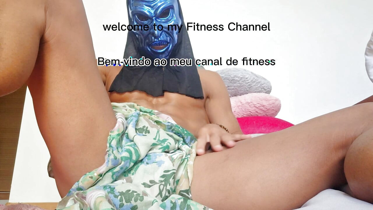 Halloween Monster Mask Teaches Hard Cock Exercise - How to Get a Stronger, Rock Hard Dick & Cums Twice While Training