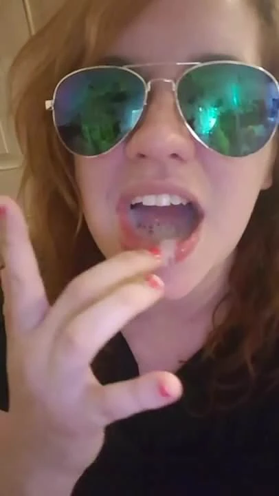 Playing with cum